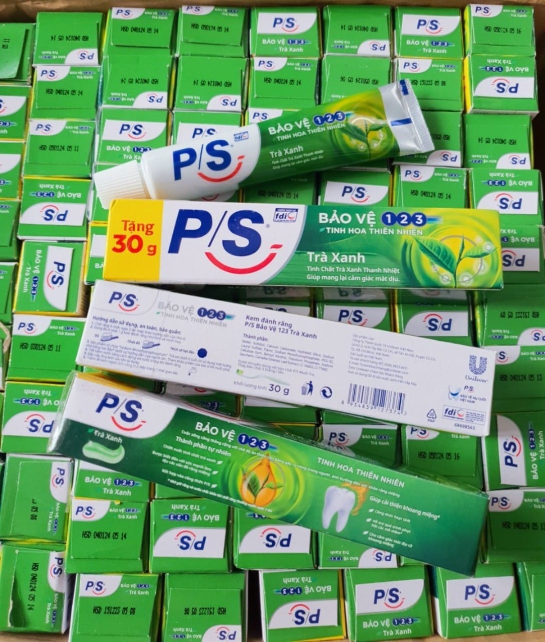 Combo 5 Tuýt Kem Đánh Răng PS 30g