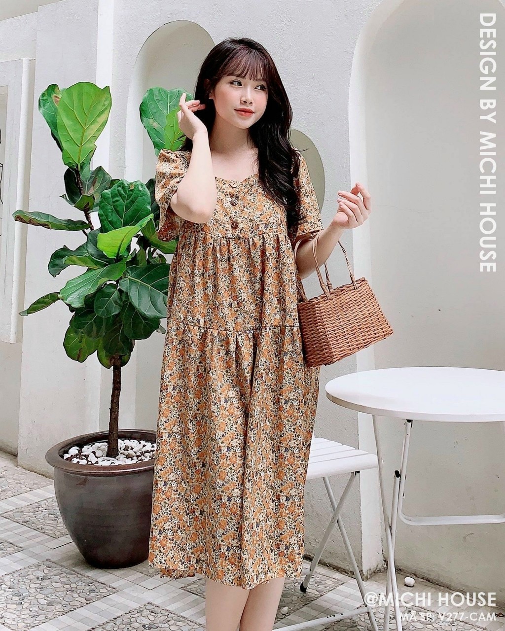 Đầm dự tiệc bigsize - váy bigsize dự tiệc chất lụa tằm, xinh xắn