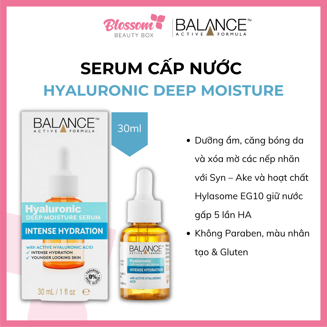 Serum cấp nước BALANCE hyaluronic 30ml