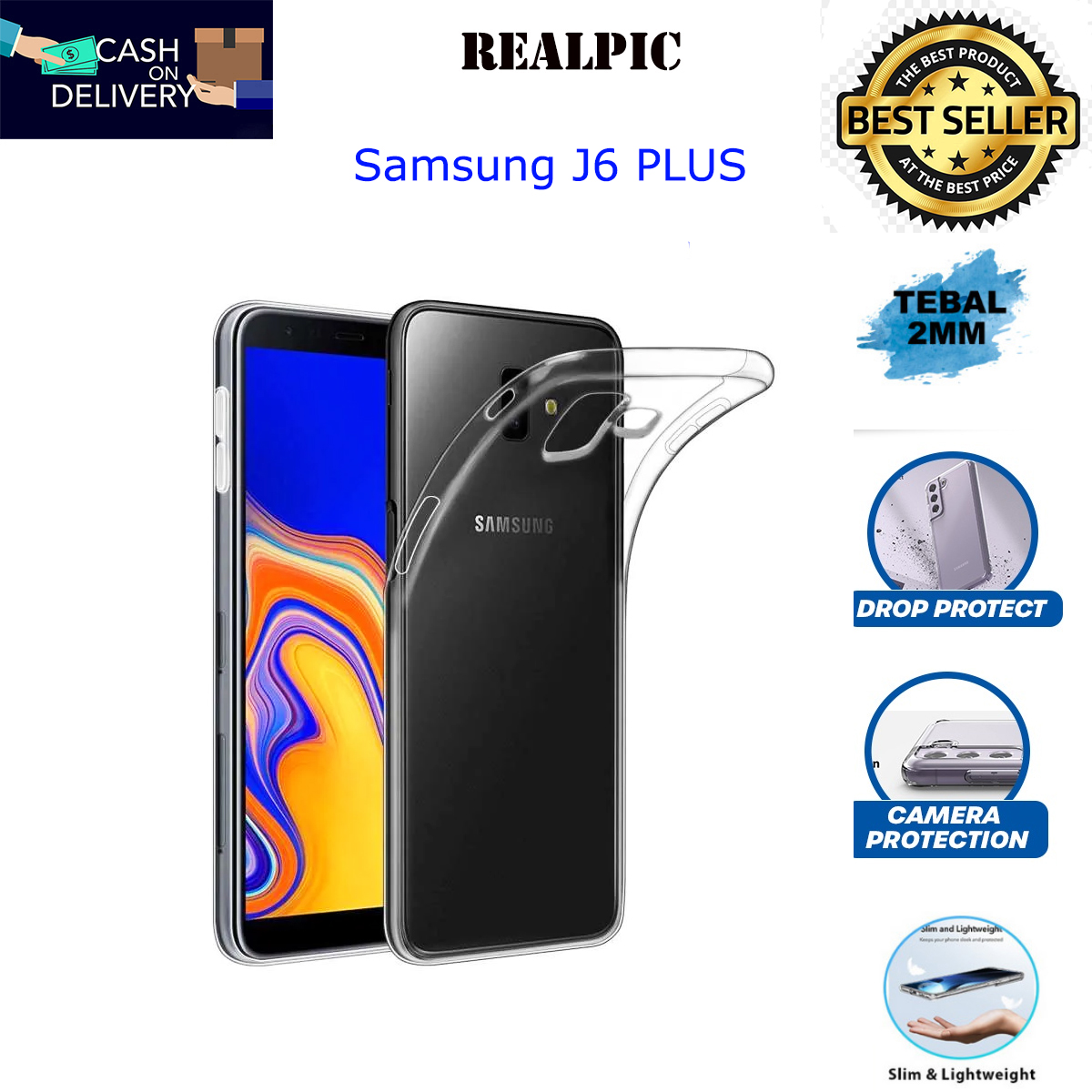 PROMO (BISA COD) Case Samsung Galaxy J6 PLUS Casing Clear HD