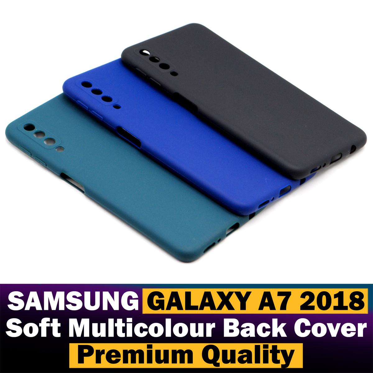 Samsung A7 2018 Back Cover Soft Silicon Multicolour Case For Samsung A7 2018