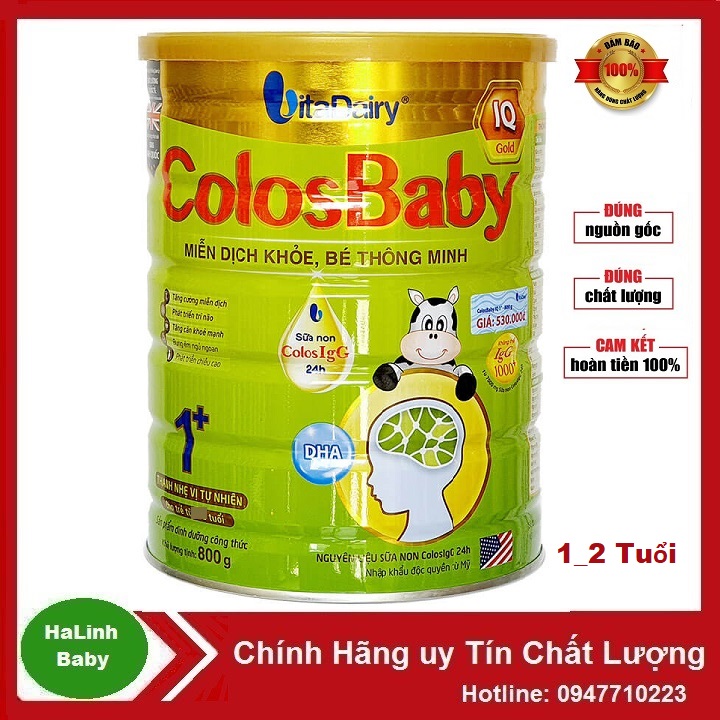 (Quét mã tích xu) Sữa Bột Colosbaby IQ Gold 0+ 1+ 2+ (800g).....