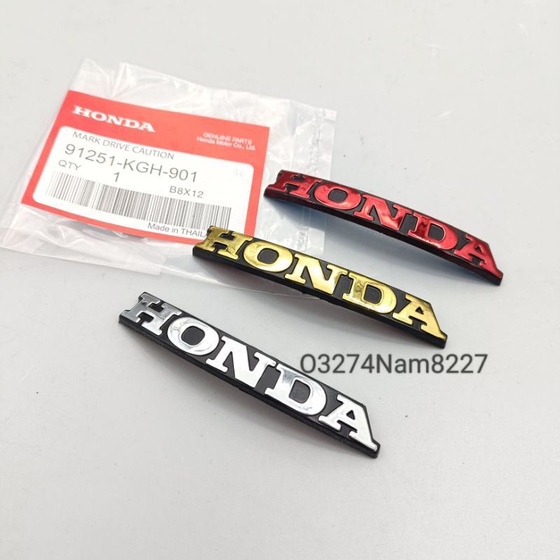 Tem logo mặt nạ xe FUTURE 2, MẬP, LED, WAVE 125i.... zin Honda