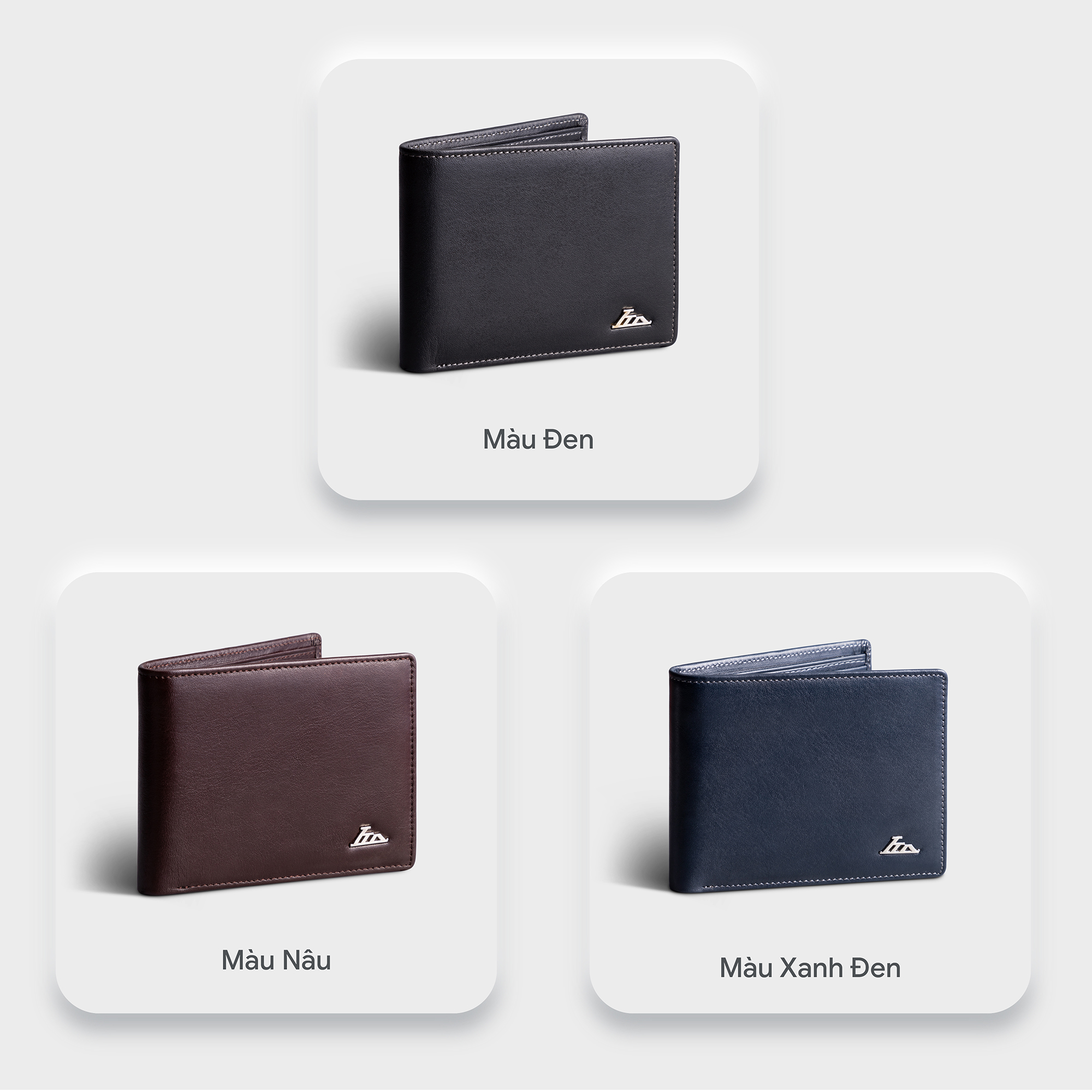 Lata Cowhide Men's Wallet (Men's Fashion, 2-Fold Horizontal Style - Genuine Leather Wallet Lvn97)