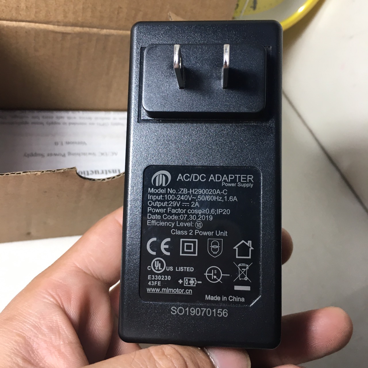 Nguồn 29V 2A DC, nguồn ghế tự động