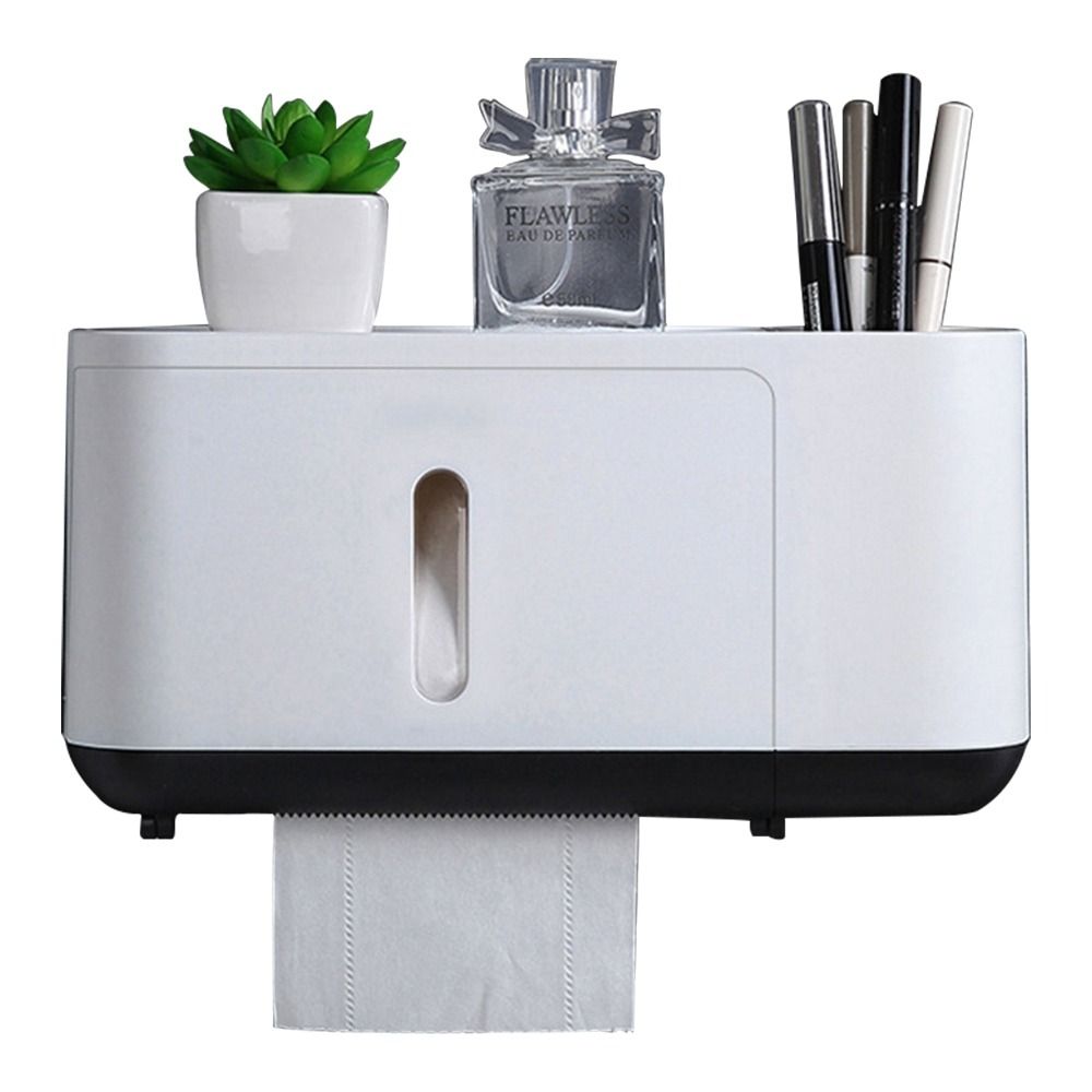 RTHRT Creative Nodrill Wall Mounted Waterproof Tissue Dispenser