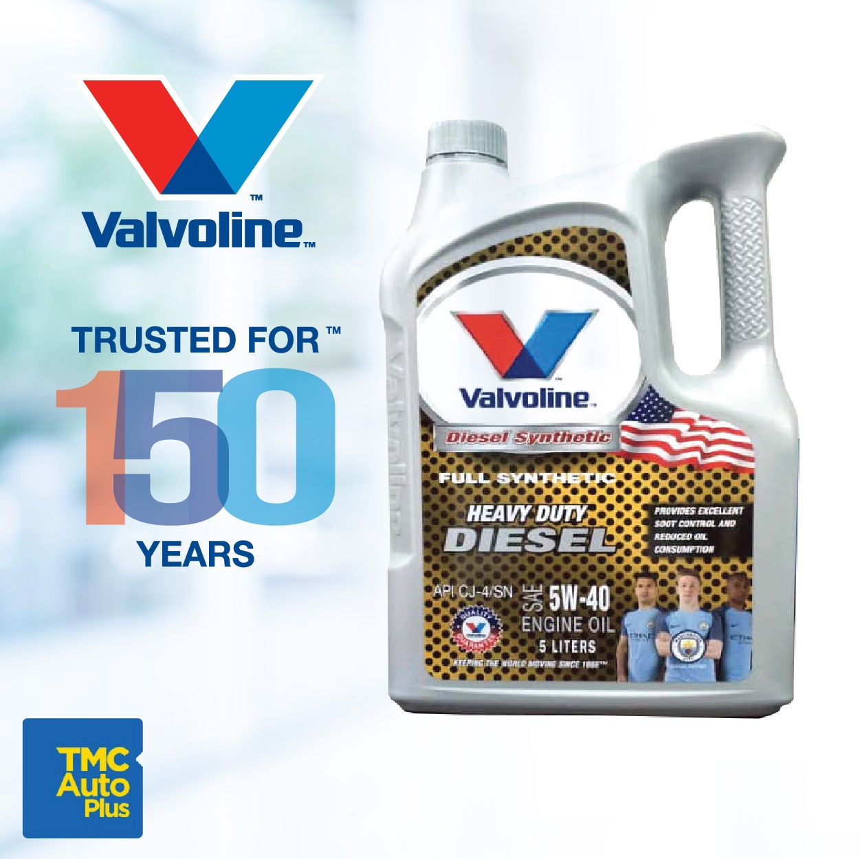 VALVOLINE FULLY SYNTHETIC DIESEL ENGINE OIL 5W40 5 LITER API CJ4/SN ...