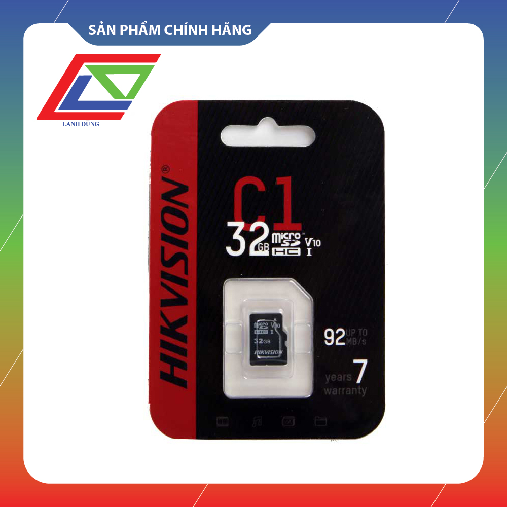 Thẻ nhớ Micro SD Hikvision HS-TF-C1 32G - Hàng chính hãng thumbnail