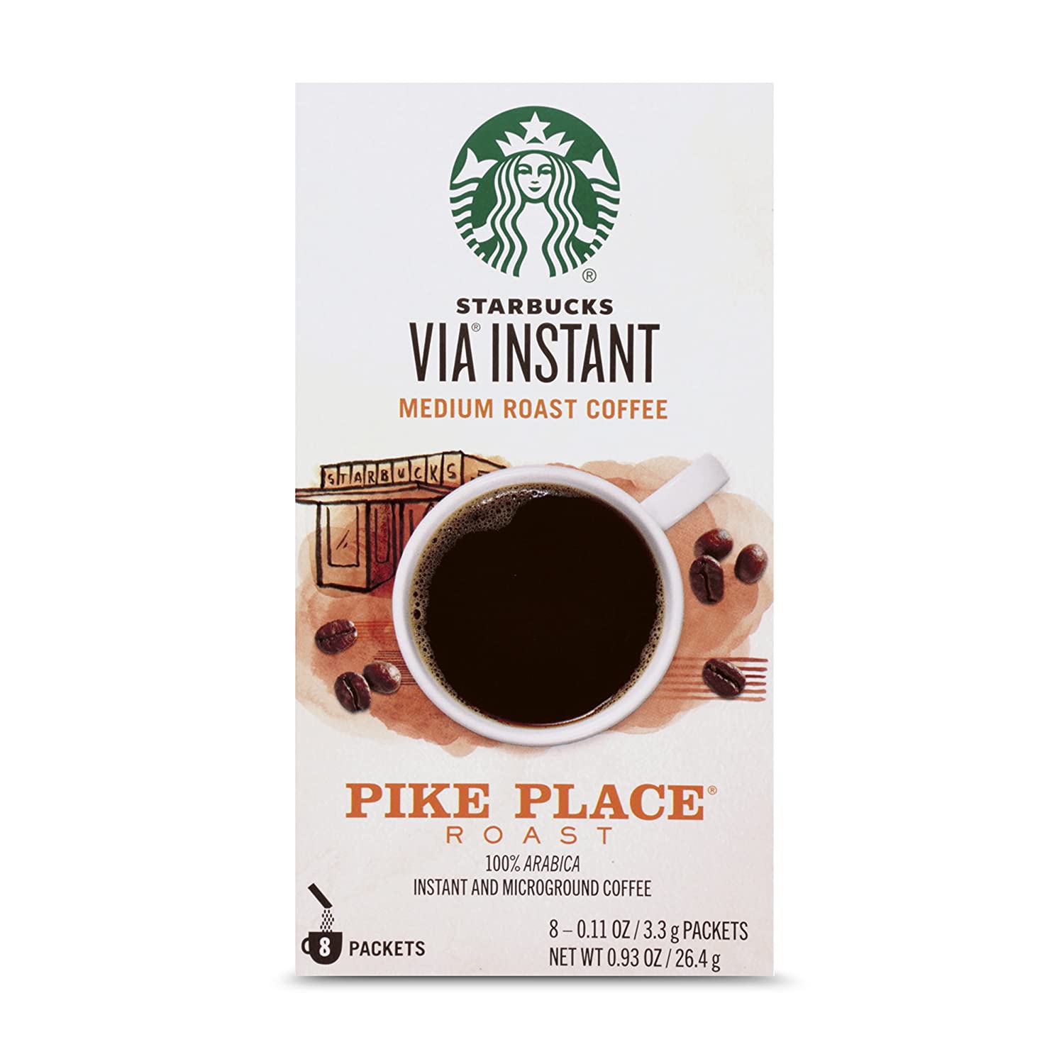 Cà phê hòa tan Starbuck Via Instant Medium Roast Coffee