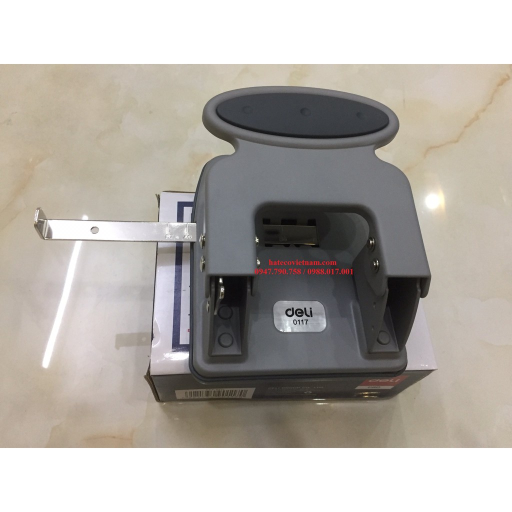Đục lỗ Deli 0117 (35 tờ) - Dập lỗ