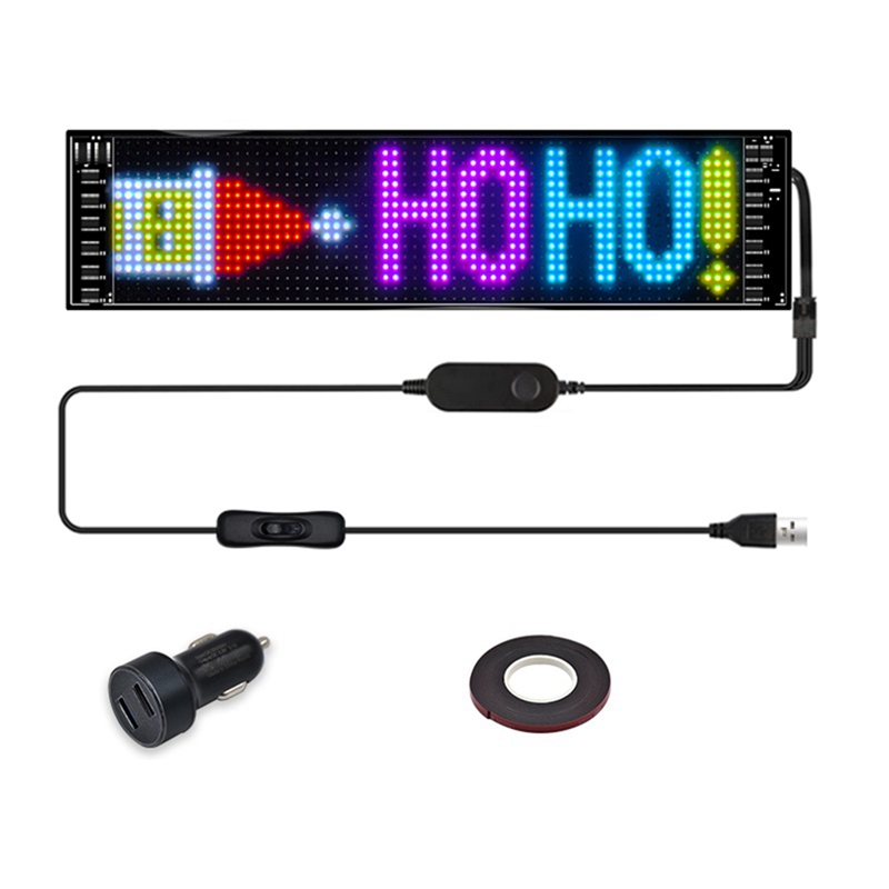 (ZNDG) LED Pixel Panel,USB 5V Flexible LED Module RGB Scrolling Text Animation Display,Bluetooth APP