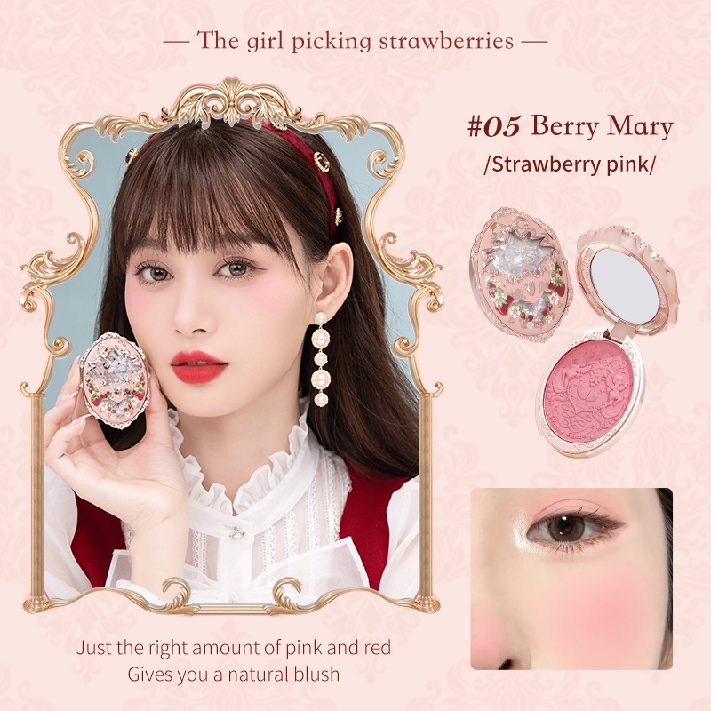 Phấn má hồng flower knows strawberry rococo 5g