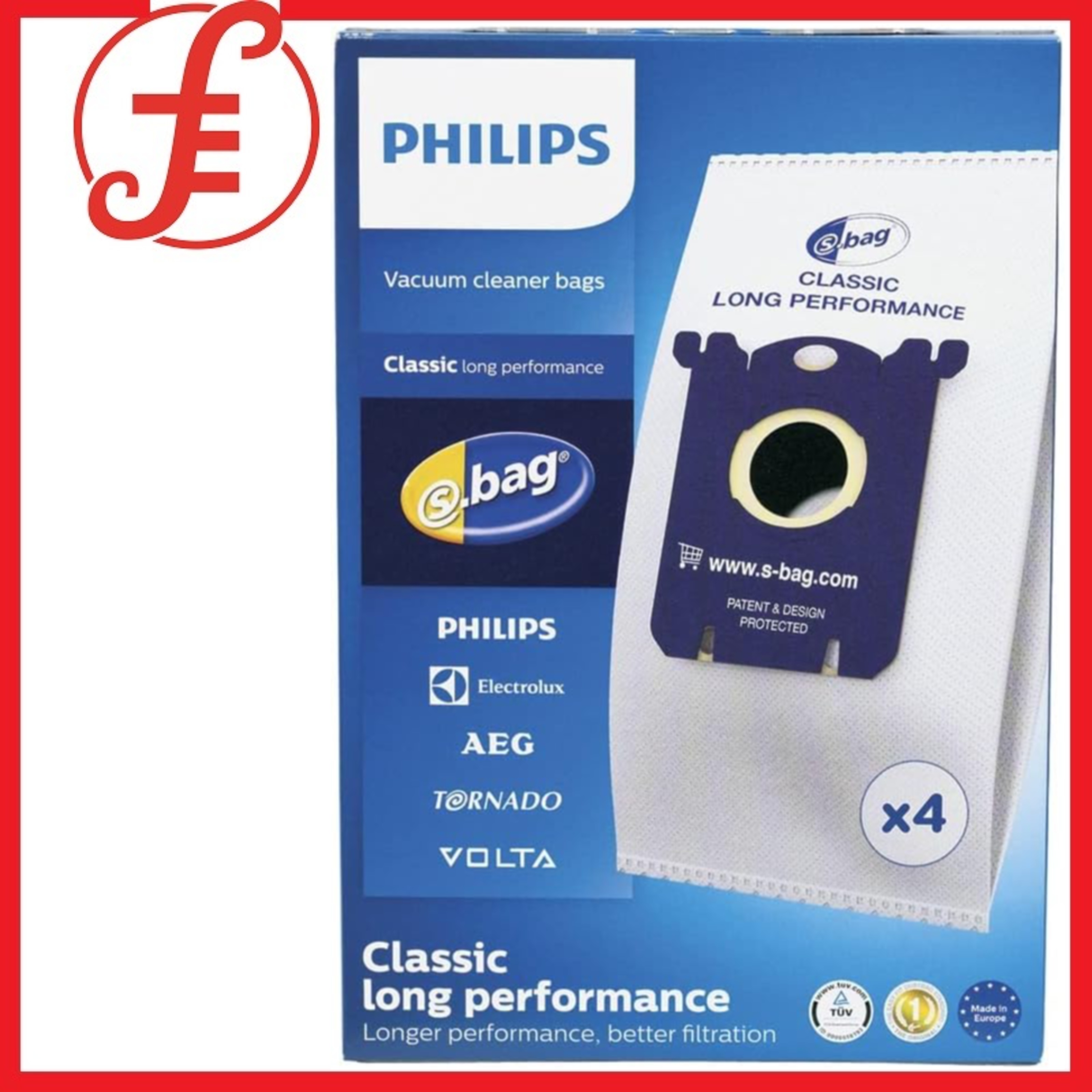 Philips S-Bag FC8021/03 Vacuum Cleaner Dust Bag Lazada Singapore