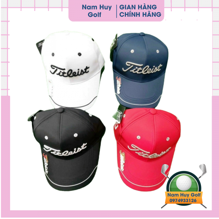 💥chính hãng💥nón mũ lưỡi trai chơi golf titleist chống nắng trẻ trung, năng động-titleist golf hat - màu đen/trắng/ghi xám/xanh than⚡nam huy golf⚡
