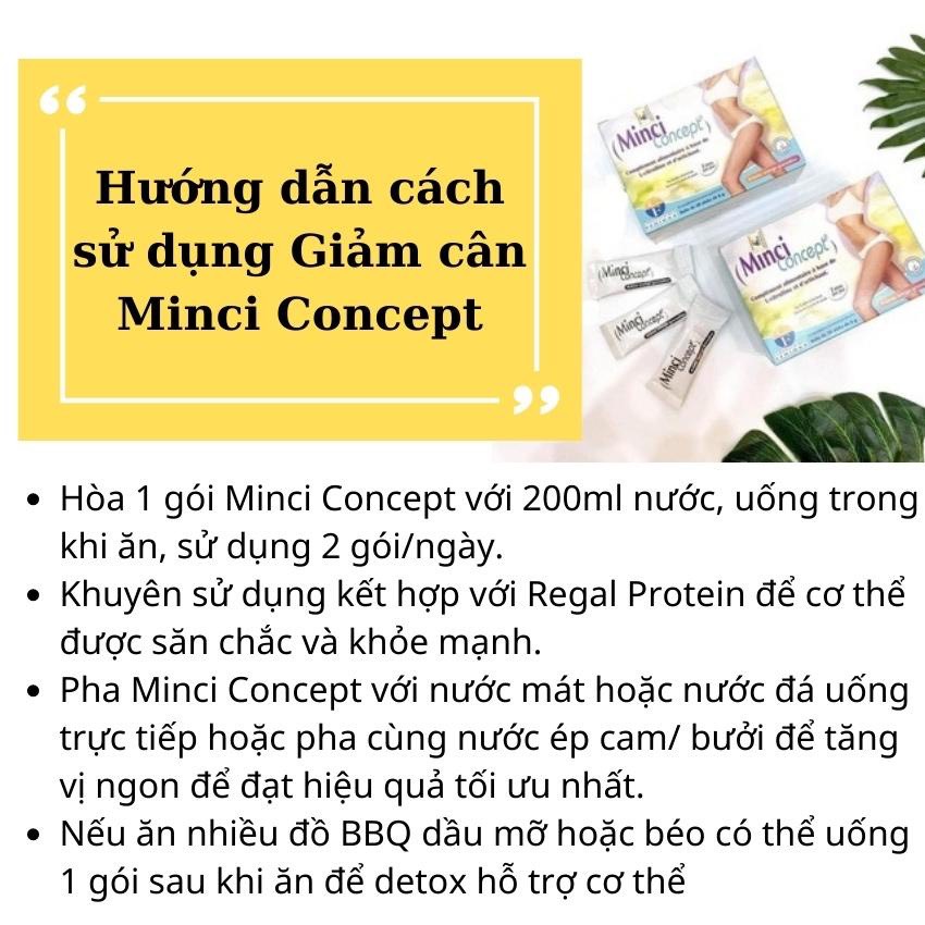 [GIẢM 5% ĐƠN 129K]Giảm cân Minci Concept Pháp (Hộp 30 gói)
