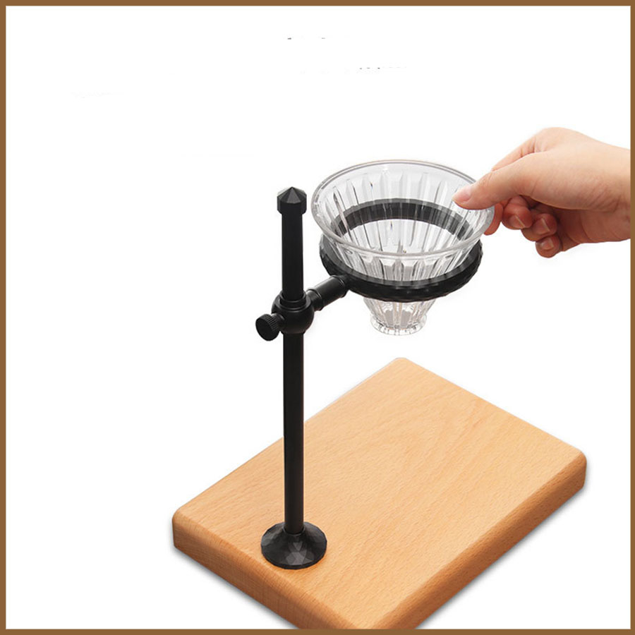 Giá đỡ pha cà phê chân đế gỗ  Dụng cụ Barista