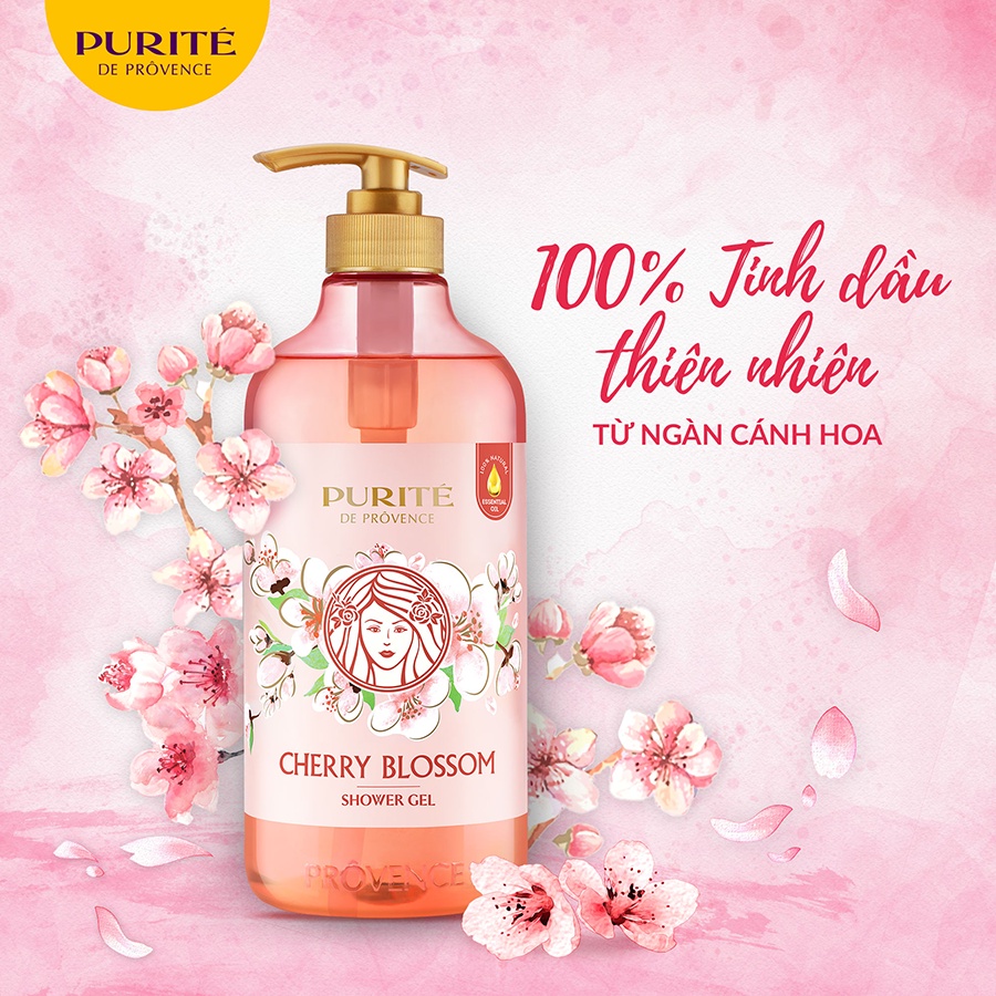 Sữa Tắm Purite hoa anh đào 850Ml