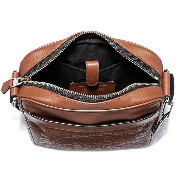 charles flight bag in signature leather