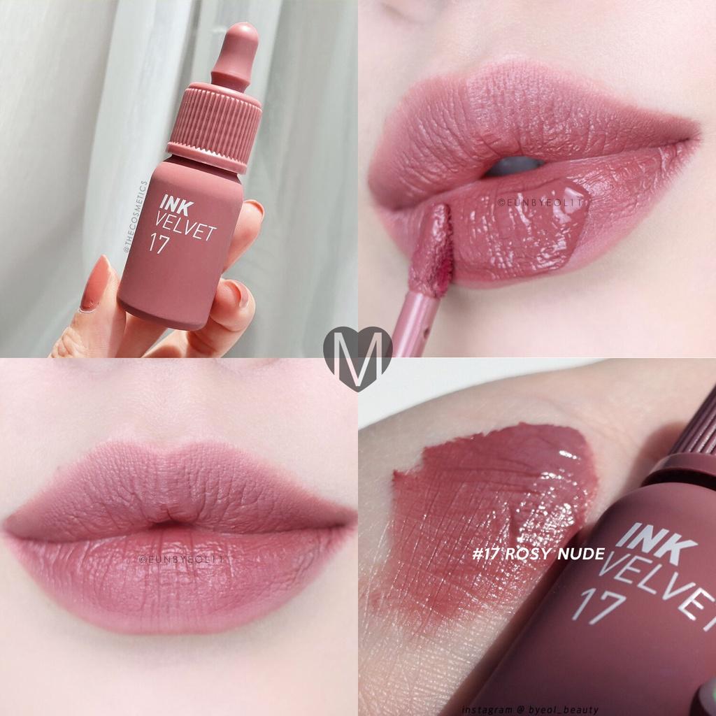 Cam kết Son Kem Lì Peripera Ink Velvet Collection Pink Moment 8g #17