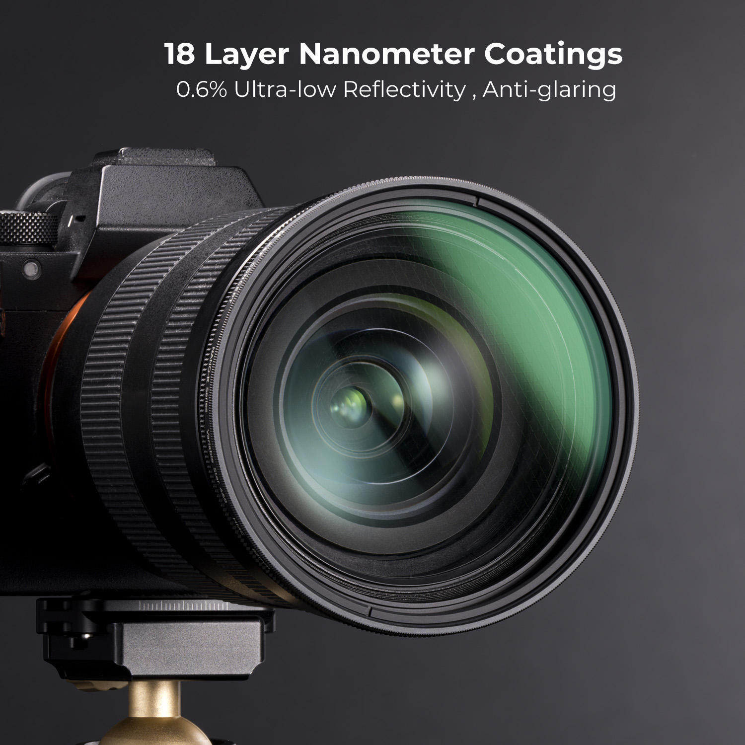 K&F Concept Nano-C Series 49mm-82mm adjustable 4 Points & 8 Points star filter with 18 Multi-Layer Coatings for night shooting and light source shooting, Suitable for micro-single SLR camera