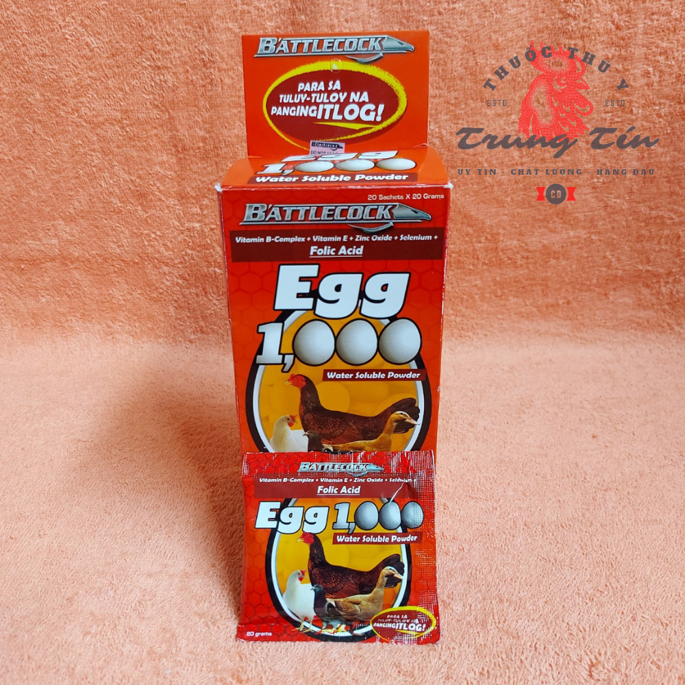 EGG 1000 (Thuốc bổ dành cho gà mái đẻ) thuốc gà đá (1 gói / 20g) thuốc gà đá