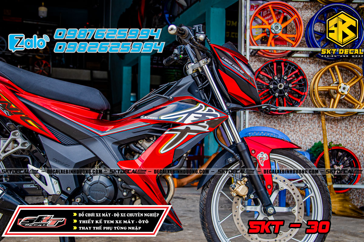tem rời sonic đỏ đen hayabusa 30