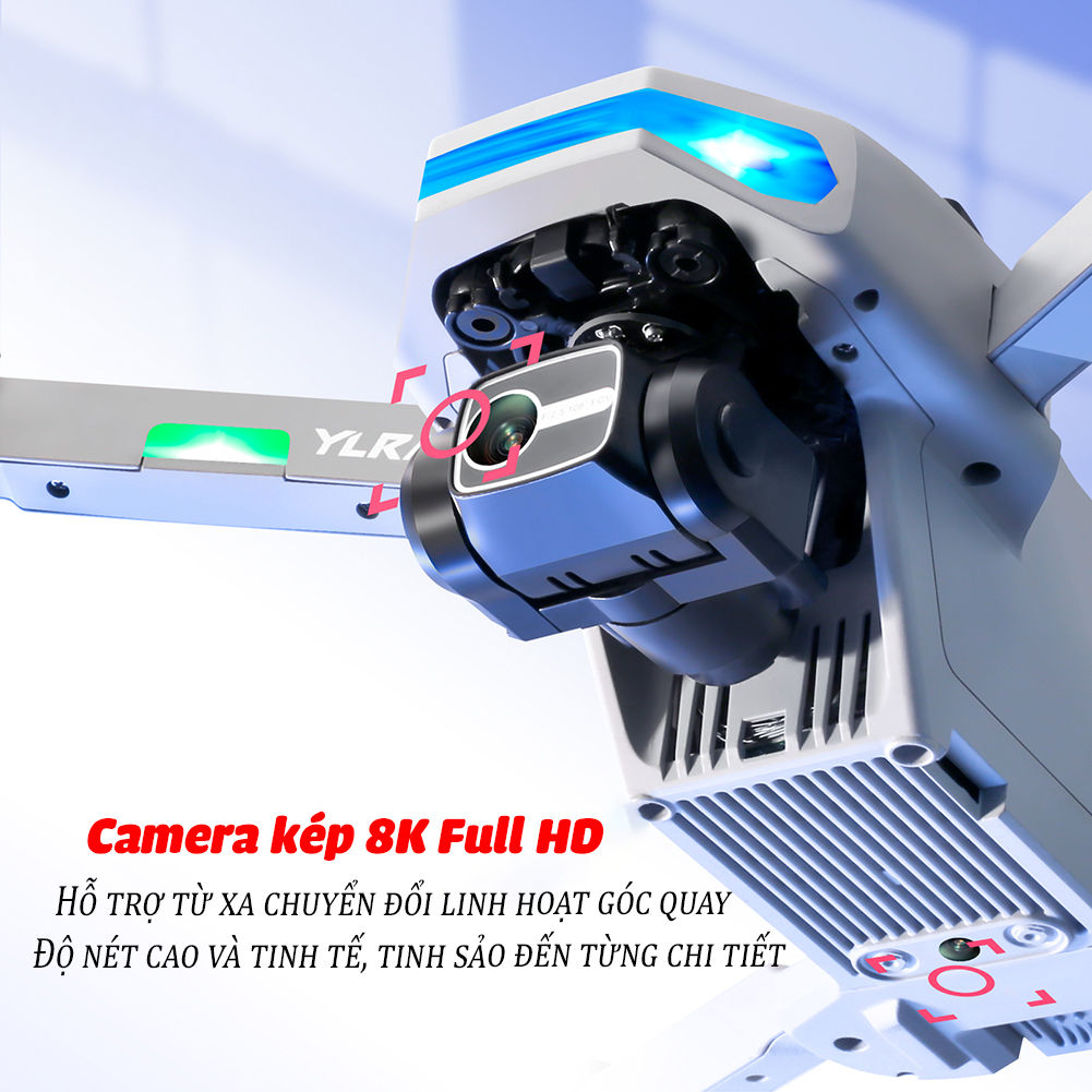 (NEW 2022) Flycam Camera 8K S135 Pro 2022 Tránh Vật Cản, Định Vị G.P.S, Máy Bay Không Người Lái 4...