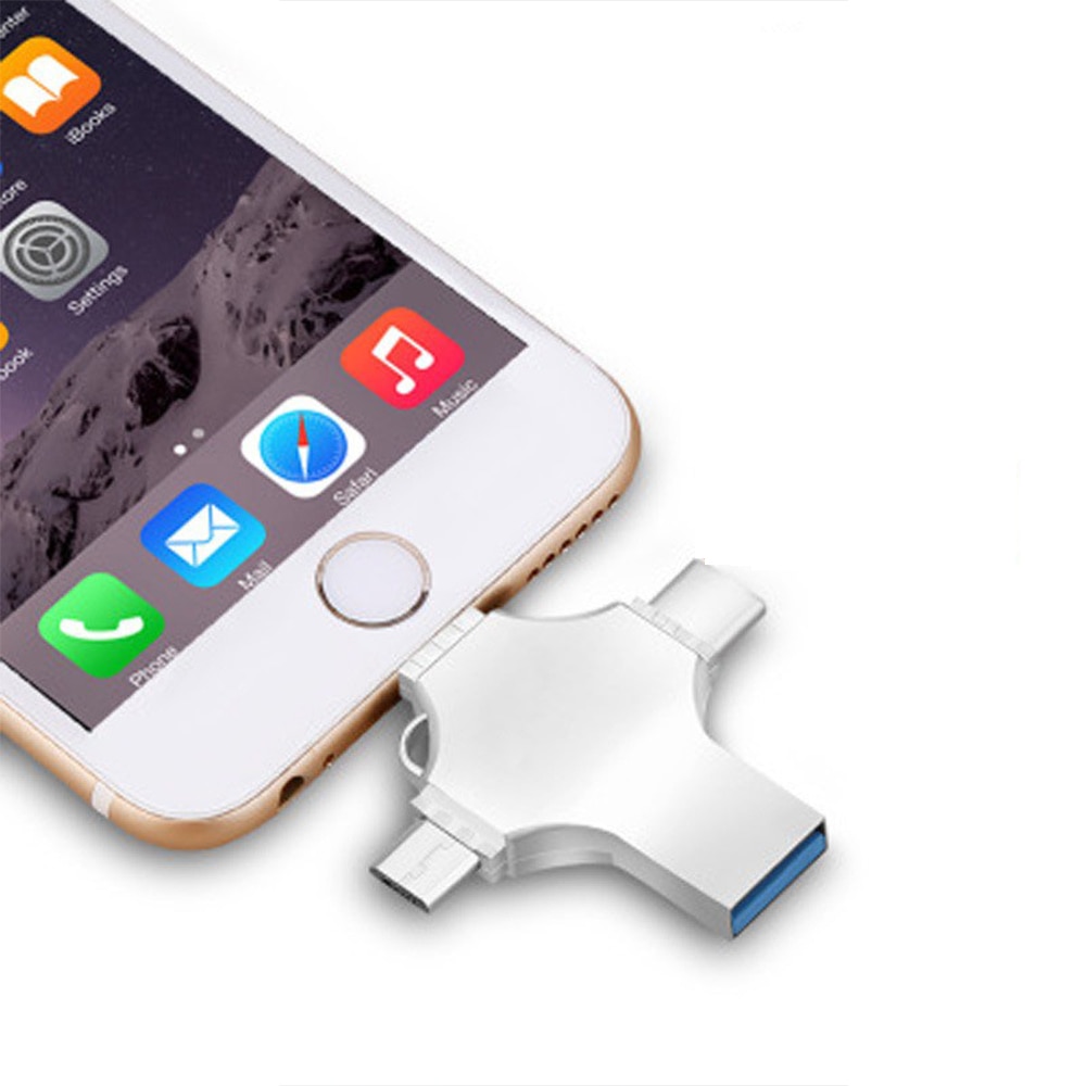 3 In 1 OTG Adapter Lighting Type C Micro Usb To Usb 3.0 Converter Plug Data Transfer Adapter Type C Otg Connector