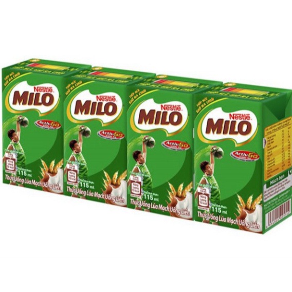 Lốc 4 Hộp 115ml Sữa MiLo Nestlé