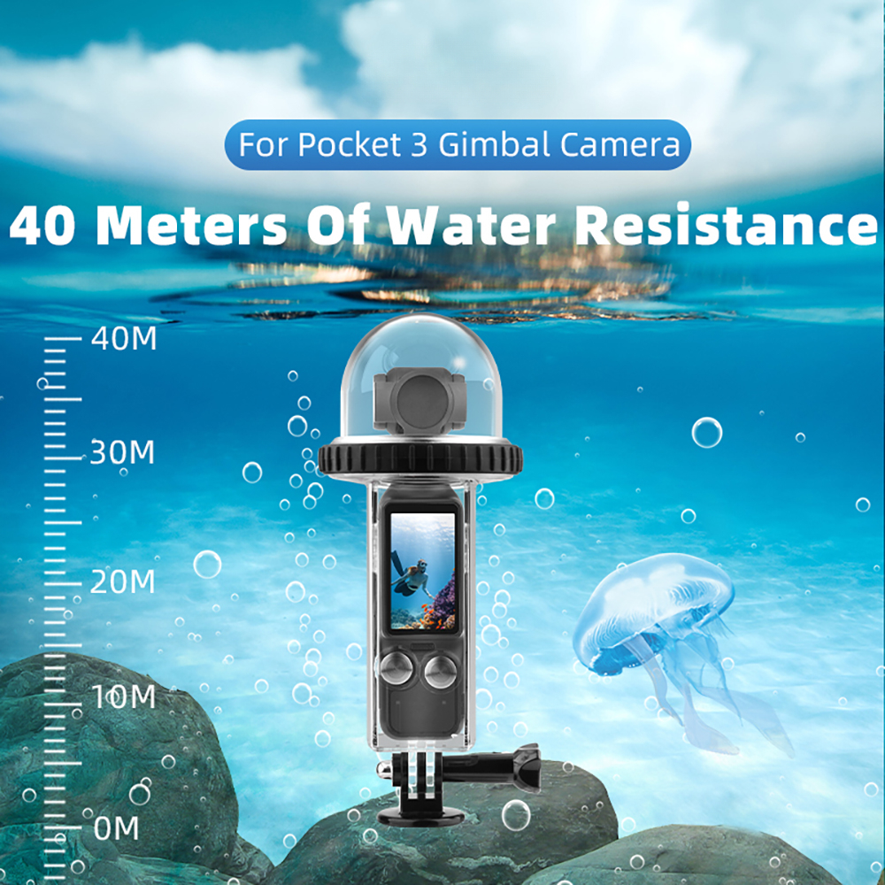 40M Waterproof Case For DJI Osmo Pocket 3 Underwater Diving Housing Cover Protective Shell Camera Photographic Accessories
