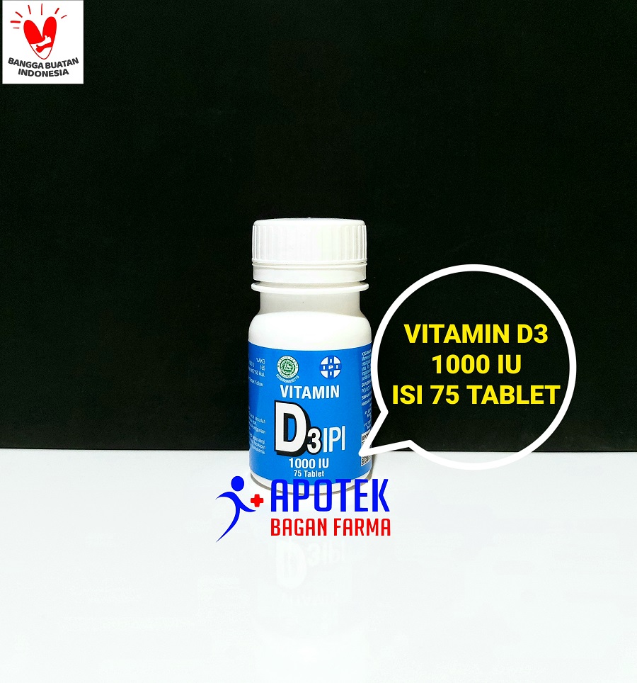 VITAMIN D3 1000 IU IPI ISI 75 TABLET Lazada Indonesia