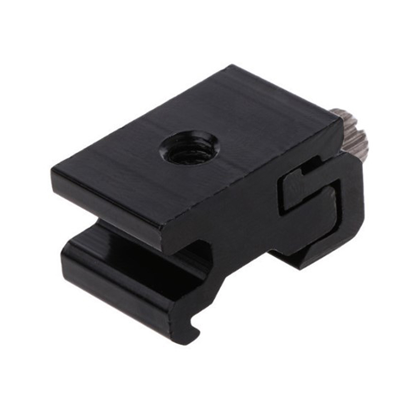 Hot Shoe Flash Bracket Camera Metal Cold Shoe Mount Adapter 1/4 Tripod Screw. 