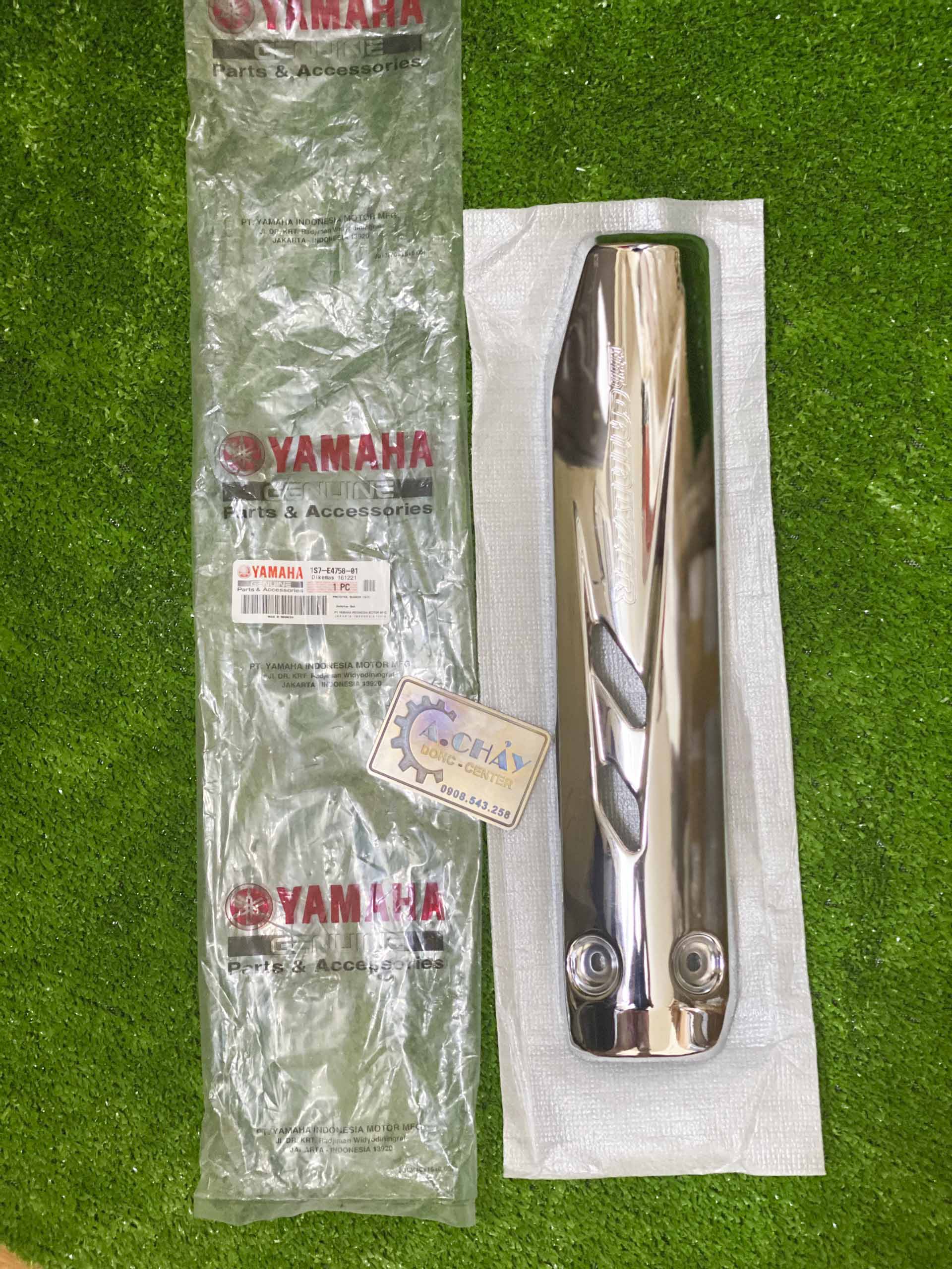 Ốp pô / vỉ pô / che pô zin - exciter 2006 - 2010 - chính hãng yamaha
