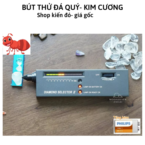 Bút thử kim cương+pin