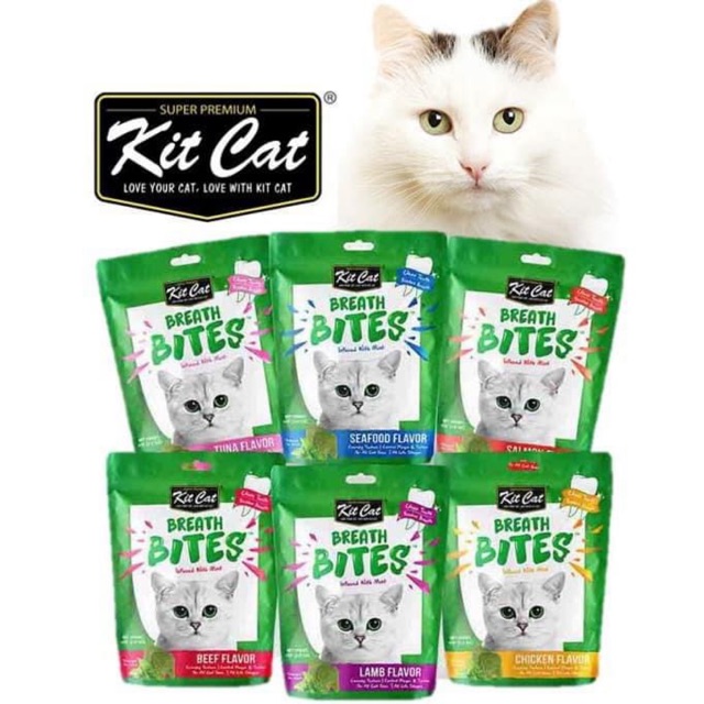 KITCAT BREATH BITES Viên nhai sạch răng cho mèo