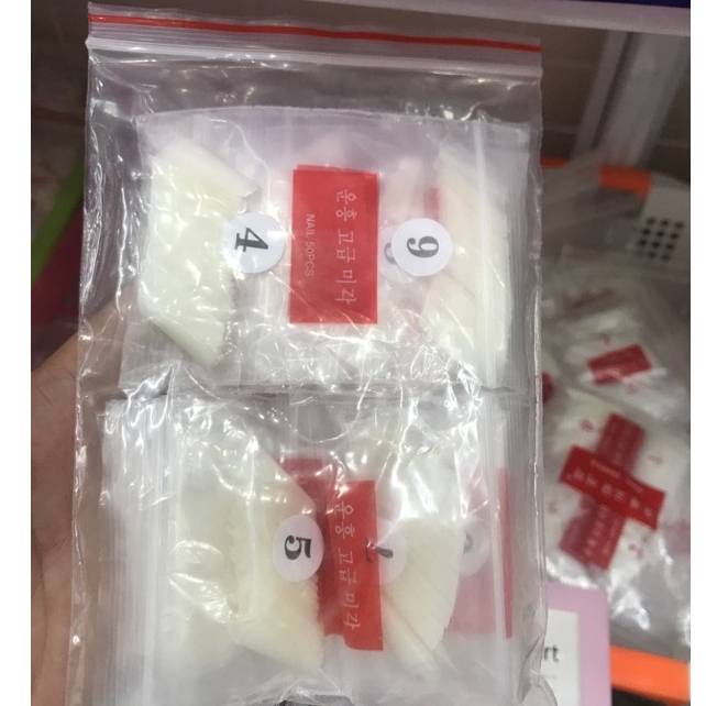 Móng tip thang, móng nối thang, bịch đủ số 500 móng phom chuẩn
