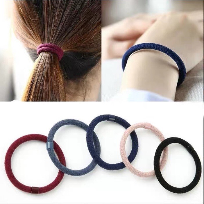 SET 10 sợi - Chun cột tóc, dây cột tóc co giãn loại tốt