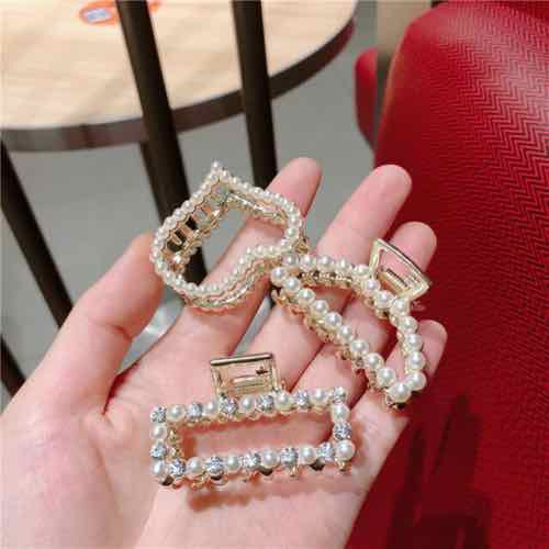 Set 3 kẹp tóc hàn quốc đính hạt siêu hot