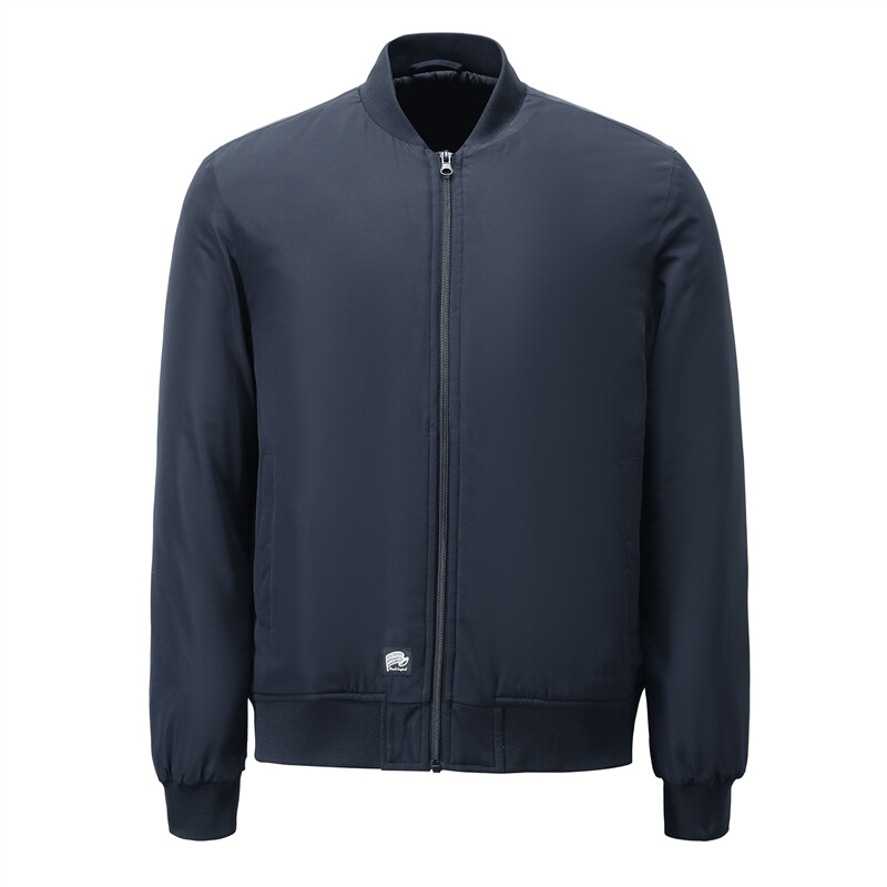 GIORDANO Men Bomber Jackets Windproof Stand Collar Padded Bomber Jackets Multi-Pocket Solid Color Casual Bomber Jackets 13072823