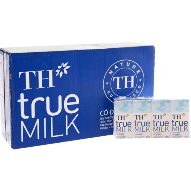 Sữa tươi TH True Milk Có Đường 180ml