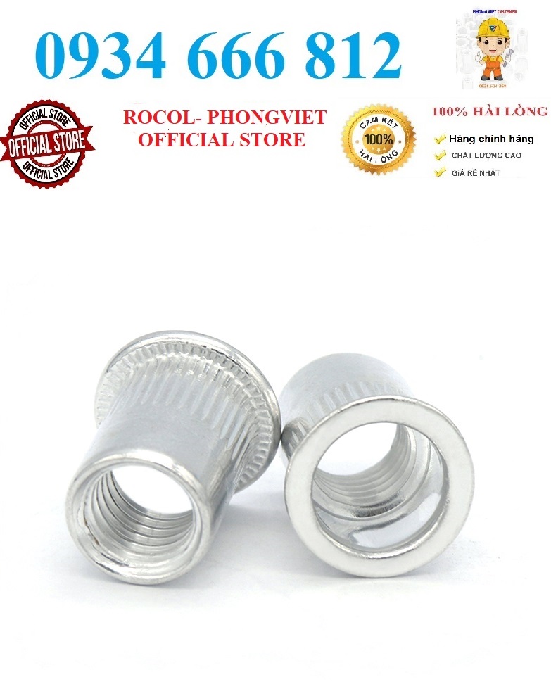 50c Ốc tán rút nhôm M4,M5,M6,M8