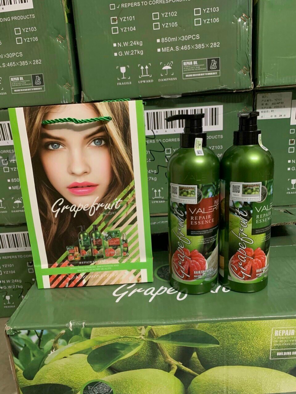 Cặp gội xã Bưởi GRAPEFRUIT 850ml x 2 chai