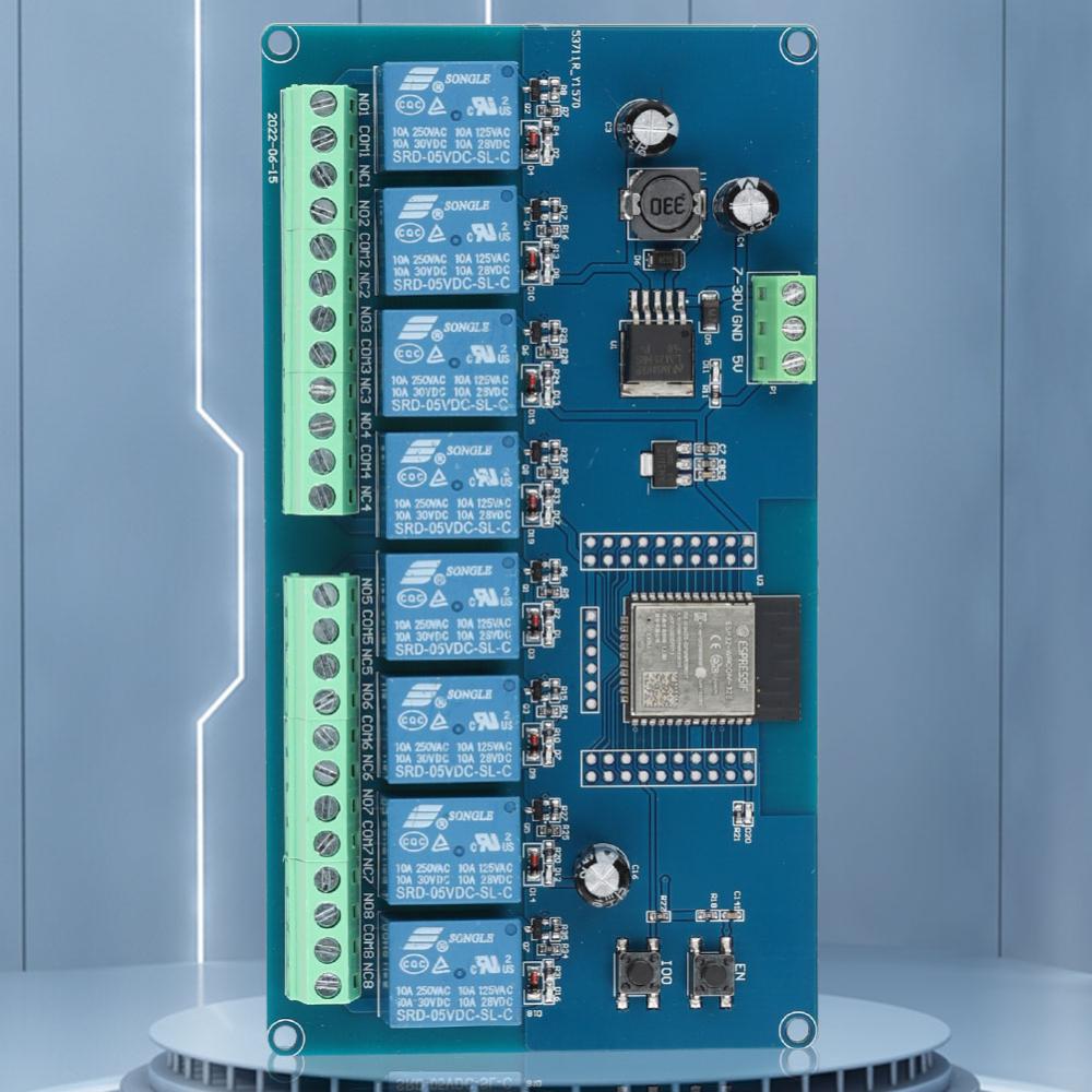 【ANENG】ESP32 WIFI Bluetooth-compatible BLE Relay Module 1/2/8 Channel Power Supply Module ESP32-WROOM Development Board