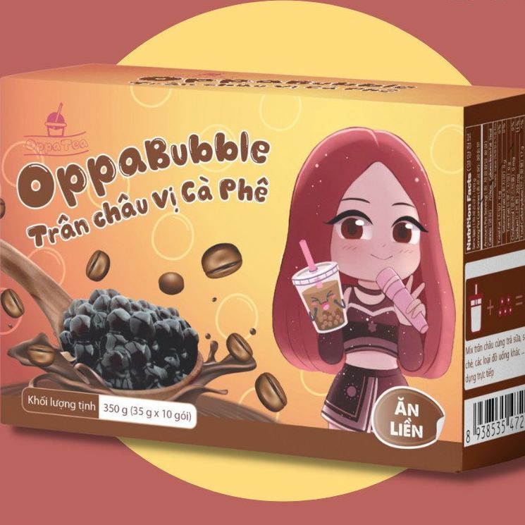 Trân Châu Oppa Bubble Ăn Liền 350gram ( 35gram * 10 Gói )