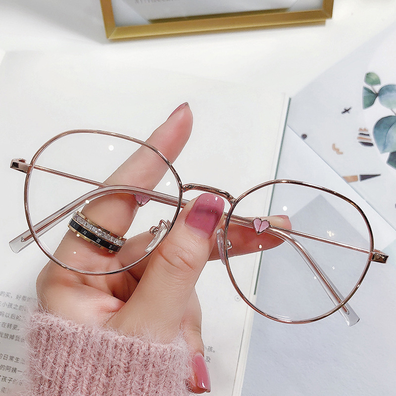 Blush Pink Lens Sunglasses Love Accessories Anti-Blue Glasses 2022 Fashion Glasses Computer Glasse PTQ