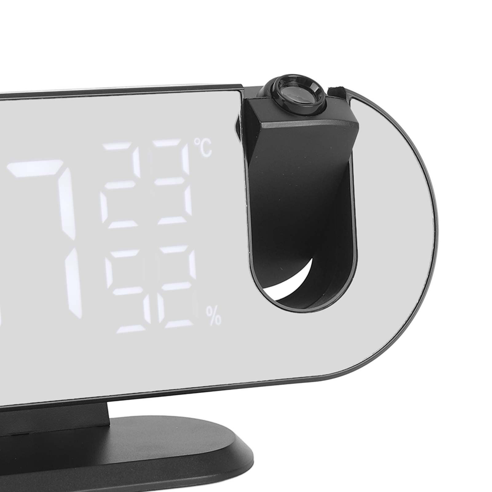 LED Projection Clock 180 Degree Projector Temp Humidity Display Digital Alarm Clock for Office Room
