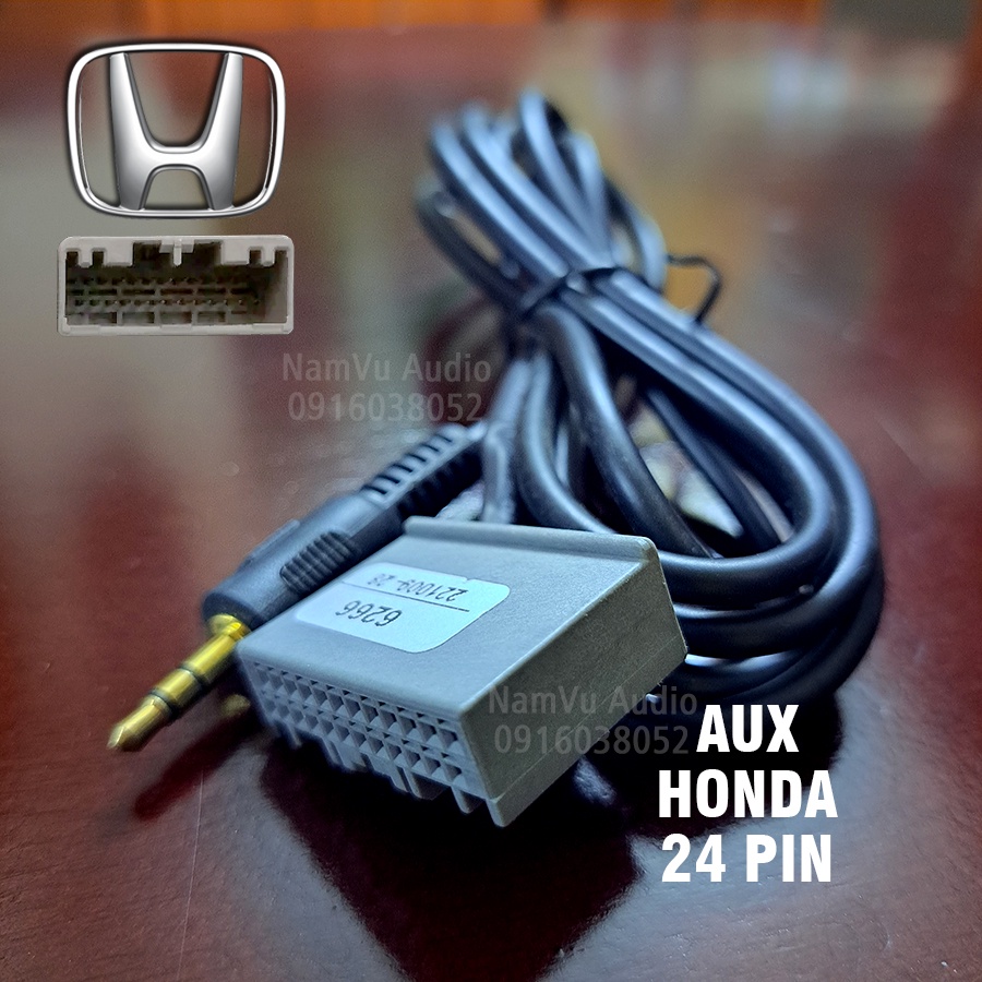AUX 24PIN - Dây Jack Aux cho đầu CD HONDA - CRV và CIVIC