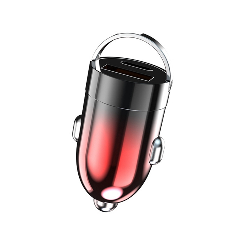120W Pull Ring Car Mini Car Charger Fast Charge Car Charger Hidden Pull Ring Car Charger Car Phone Charger Durable