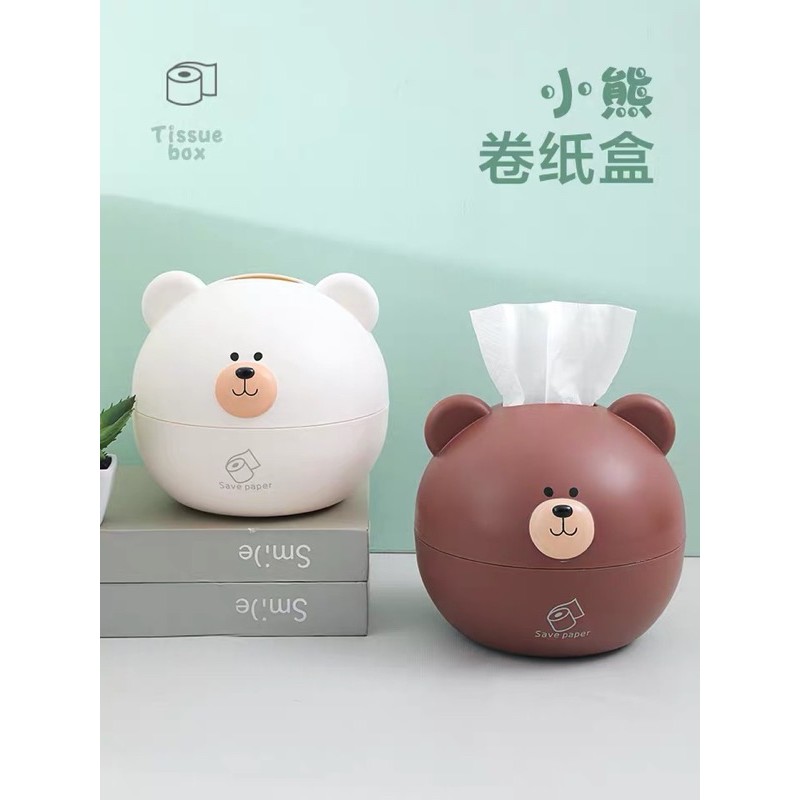 HỘP ĐỰNG KHĂN GIẤY HÌNH GẤU KUTE