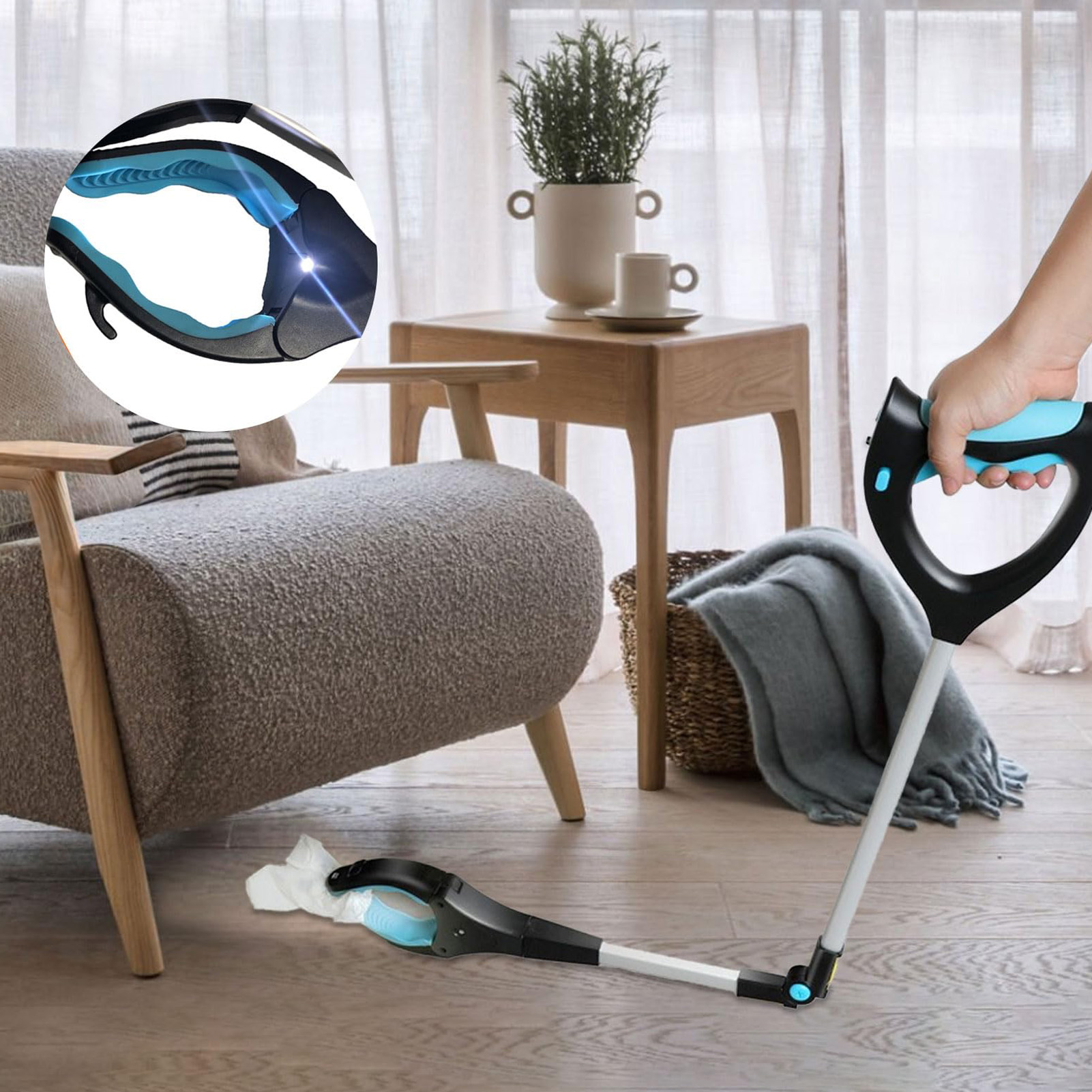 Farfi Đáng tin cậy Bền Grabber Có Thể Gập Lại Grabber Reacher Công Cụ Với Ánh Sáng Trọng Lượng Nhẹ Thùng Rác Picker Cho Dễ Dàng Pick-up tay cầm dài Thiết Kế Đa Năng dụng cụ kẹp gắp